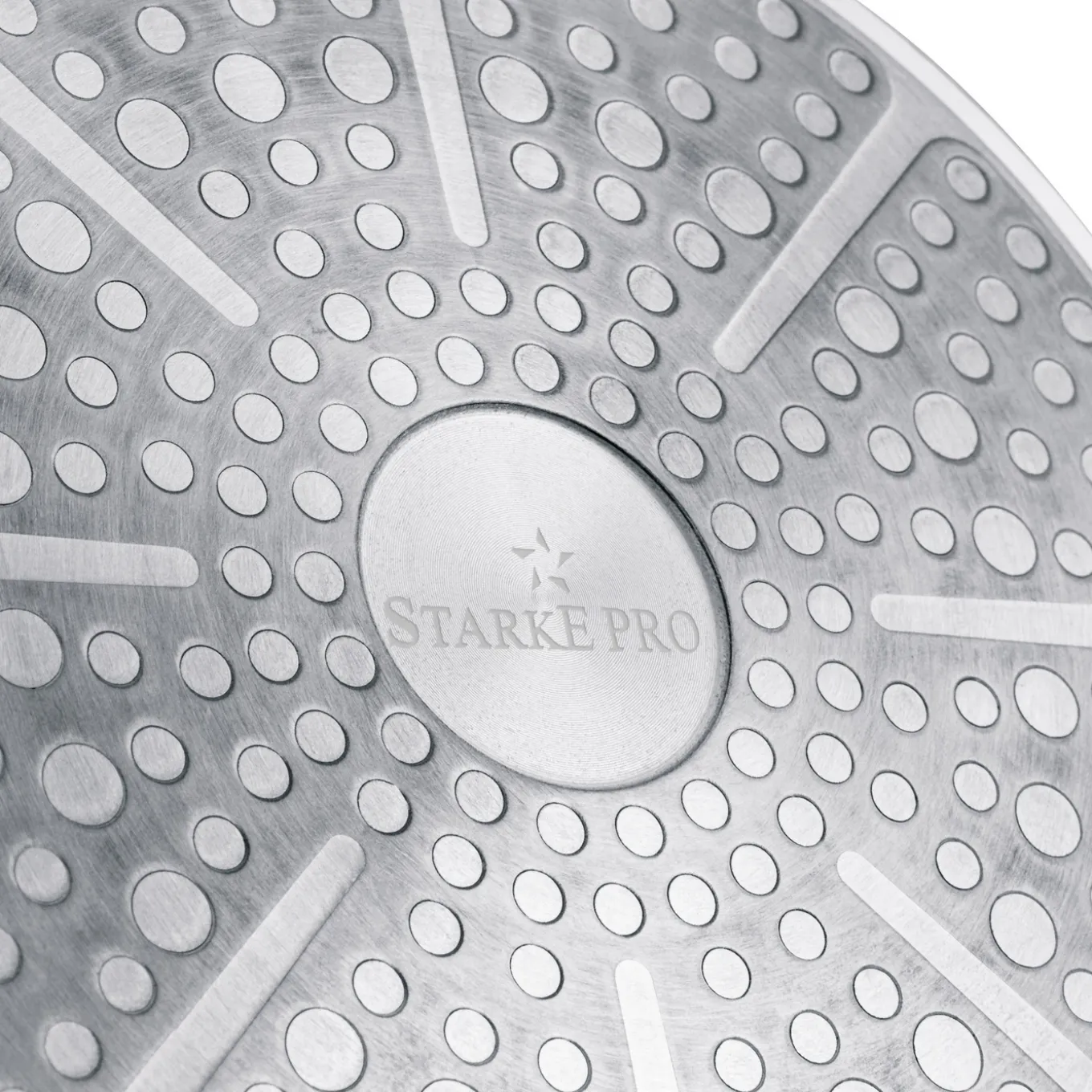 Zestaw 3 patelni Starke Pro Compacti Cream 4 elementy odpinany uchwyt