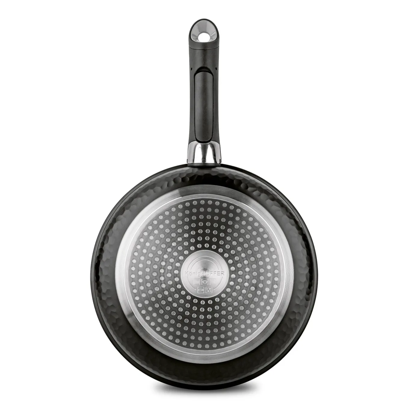 Zestaw 3 patelni z powłoką marmurową i odpinaną rączką Konighoffer Handy 20 cm 24 cm 28 cm