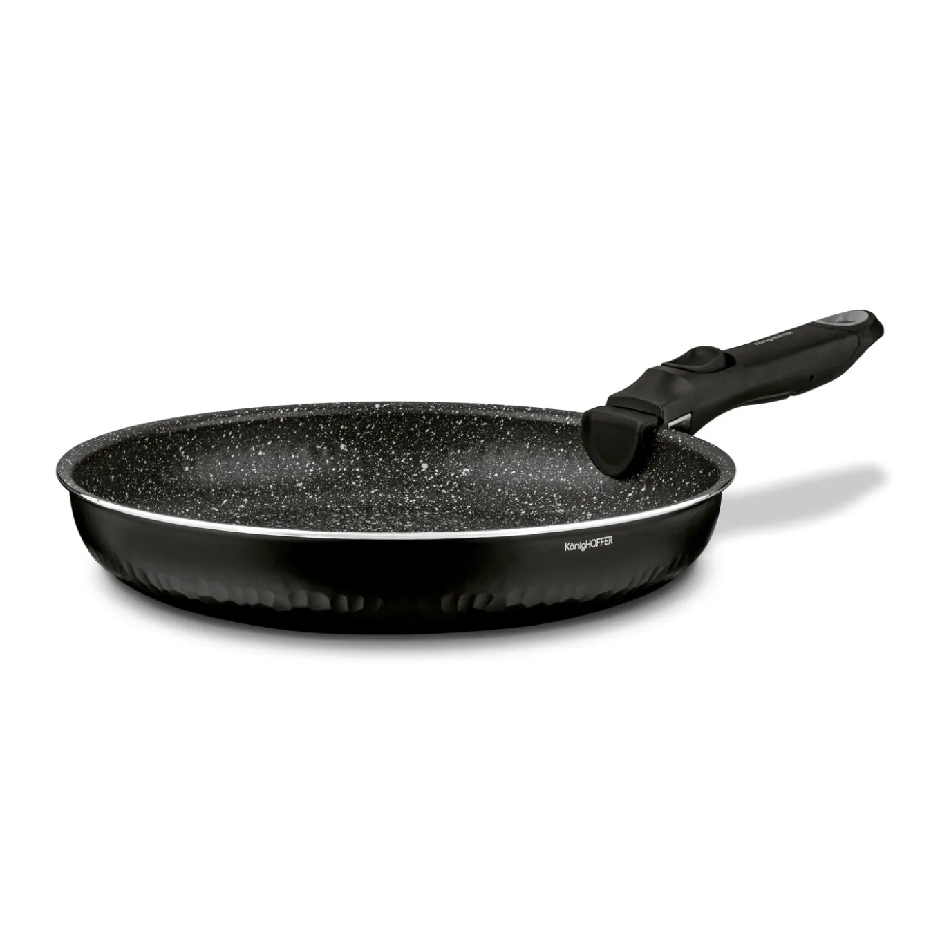 Zestaw 3 patelni z powłoką marmurową i odpinaną rączką Konighoffer Handy 20 cm 24 cm 28 cm