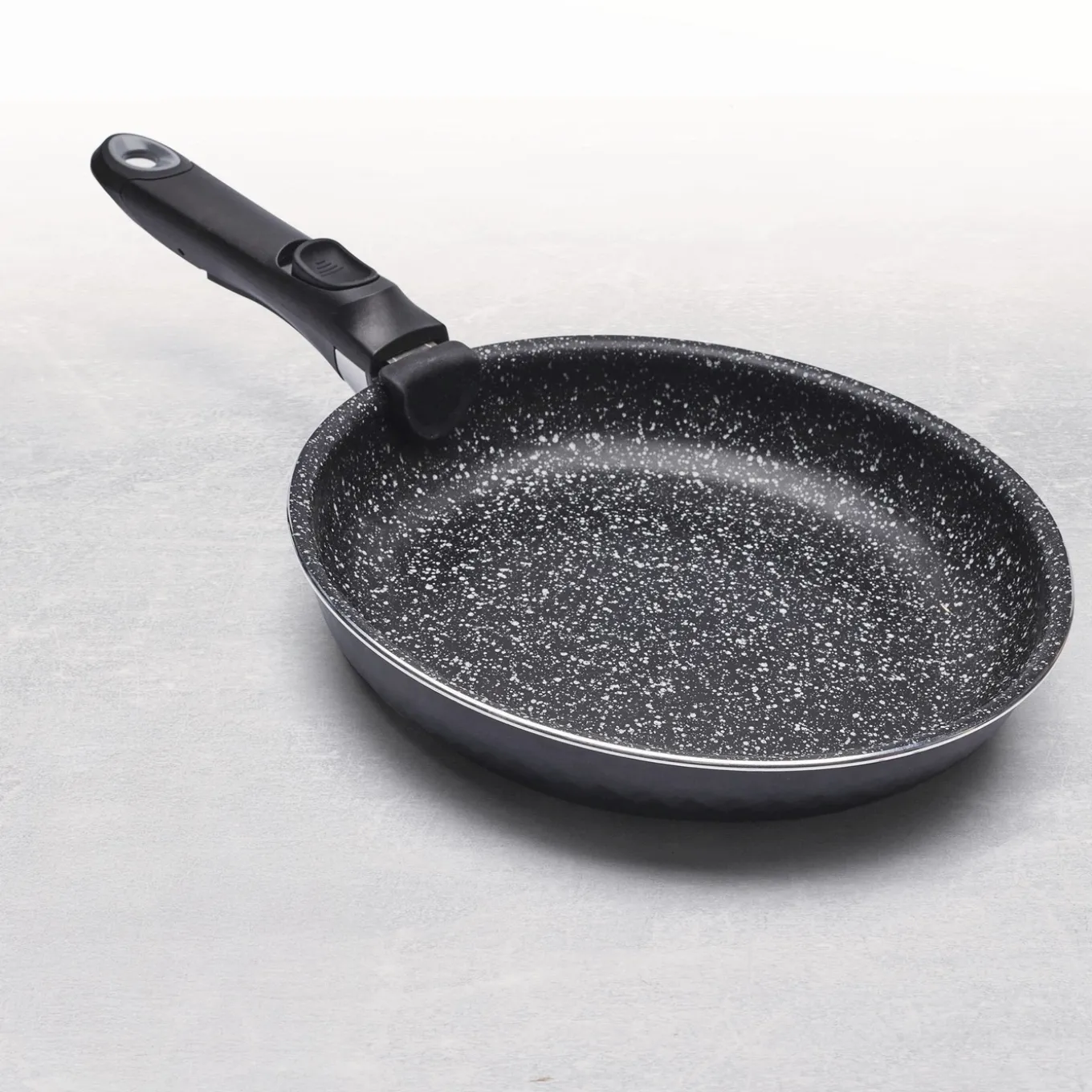Zestaw 3 patelni z powłoką marmurową i odpinaną rączką Konighoffer Handy 20 cm 24 cm 28 cm