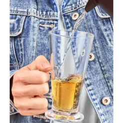 Zestaw 6 szklanek Tadar Caffee Latte 250 ml i elektryczny spieniacz do mleka