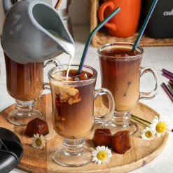 Zestaw 6 szklanek Tadar Irish 240 ml i 6 łyżeczek koktajlowych
