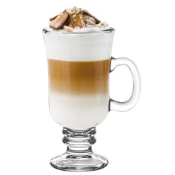 Zestaw 6 szklanek Tadar Irish 240 ml i 6 złotych łyżeczek koktajlowych