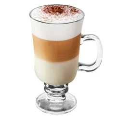 Zestaw 6 szklanek Tadar Irish 240 ml i 6 złotych łyżeczek koktajlowych
