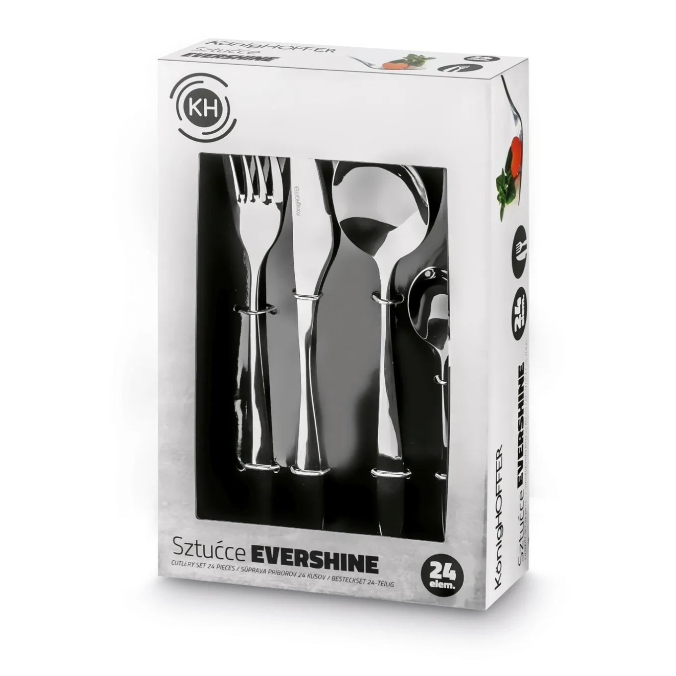 Zestaw sztućców na 6 osób Konighoffer Evershine 24 elementy